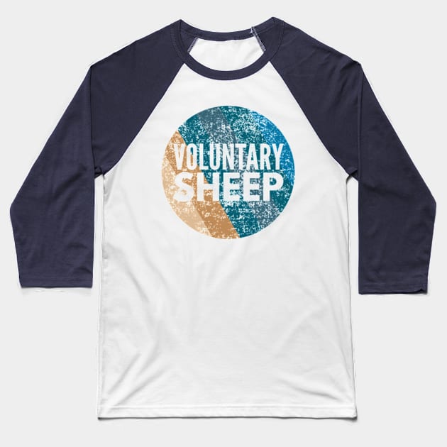 Voluntary Sheep Baseball T-Shirt by Worldengine